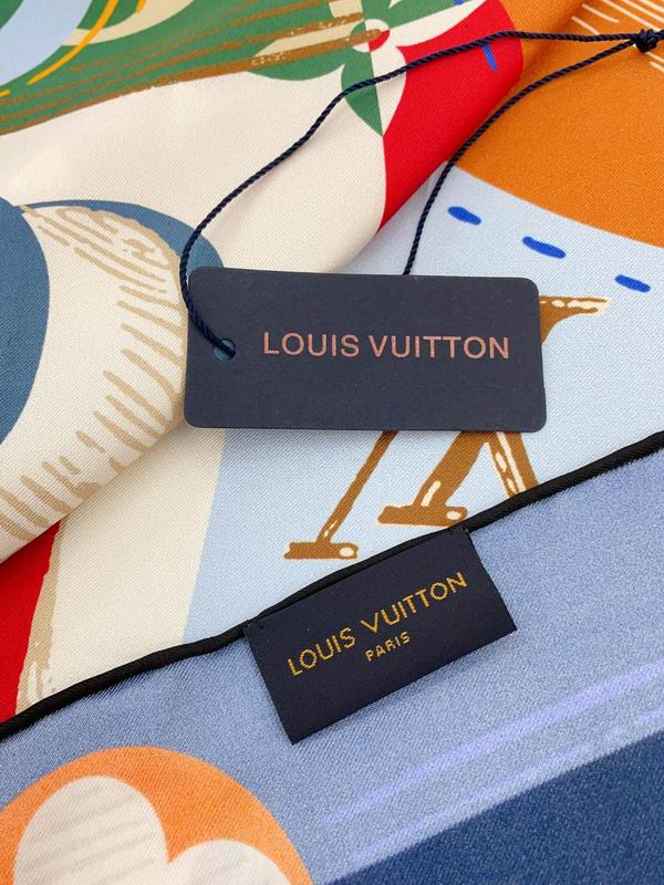 LV silk scarf 90X90cm E01 (5)